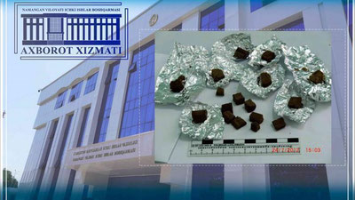 'Namanganda kissasiga giyohvand yashirgan fuqaro qo`lga olindi'ning rasmi