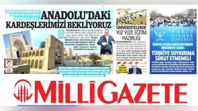 '"Biz Onado`lidan birodarlarimizni kutmoqdamiz" Buxoro hokimining so`zlari turk gazetasi bosh sahifasida qayd etildi'ning rasmi