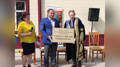 'Toshkentda zamonaviy vaksinalar omborining ochilishi bo`lib o`tdi'ning rasmi