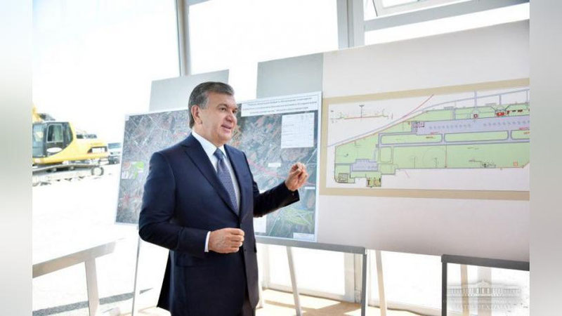 'Prezident yangi aeroport qurilishini borib ko`rdi'ning rasmi