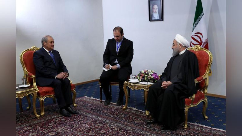 Изрображение 'ПРЕЗИДЕНТ ИРАНА ПРИНЯЛ ГЛАВУ МИД УЗБЕКИСТАНА'