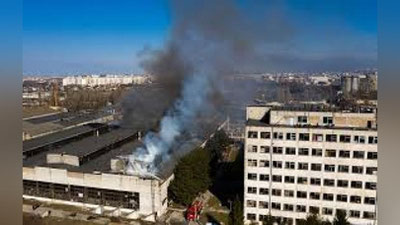 'Qrimdagi plastmassa zavodida katta yong`in ro`y berdi 'ning rasmi