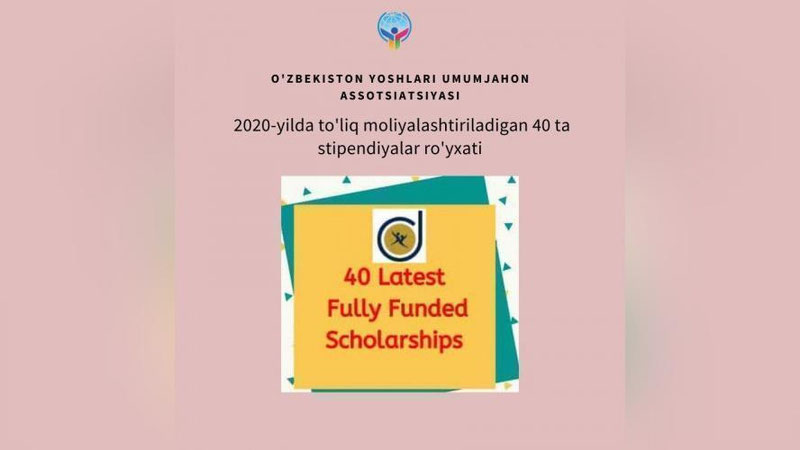 'Xorijiy davlatlarda to`liq  moliyalashtirilgan stipendiyalar ro`yxati e`lon qilindi'ning rasmi