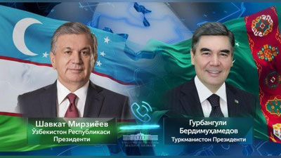 'Shavkat Mirziyoev va Gurbanguli Berdimuhamedov telefon orqali so`zlashdilar'ning rasmi