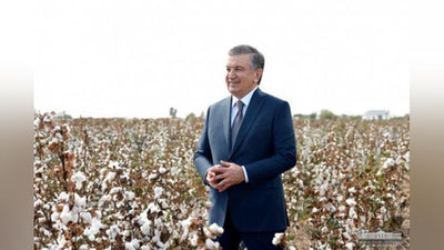 'Shavkat Mirziyoev Angor tumanida paxta hosilini ko`zdan kechirdi'ning rasmi