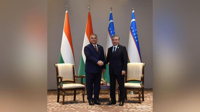 'O`zbekiston Prezidenti Vengriya Bosh vazirini qabul qildi'ning rasmi