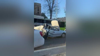 Изрображение 'В Ташкенте произошло ДТП с участием пассажирского автобуса (видео)'