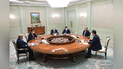 Изрображение 'Президент принял делегацию Афганистана'