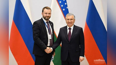 'Shavkat Mirziyoev Putinning yordamchisini qabul qildi'ning rasmi