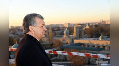 'Shavkat Mirziyoev Islom sivilizasiyasi markazining qurilish jarayonini ko`zdan kechirdi(foto)'ning rasmi