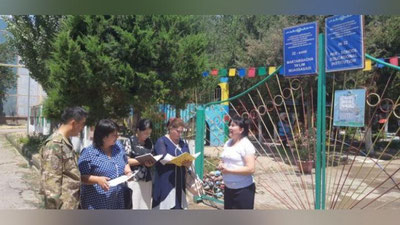 'Mudofaa vazirligining ishchi guruhi Chirchiqdagi harbiy qismda bo`ldi'ning rasmi