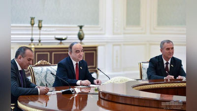Изрображение 'Президент Узбекистана принял главу парламентской делегации Таджикистана'