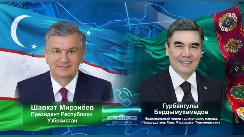 Изрображение 'Шавкат Мирзиёев поздравил по телефону Гурбангулы Бердымухамедова'