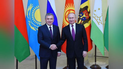 'Shavkat Mirziyoyev MDHning norasmiy sammitida ishtirok etdi'ning rasmi