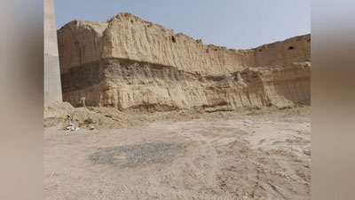 Изрображение 'В Наманганской области предприниматель перекопал археологический памятник'