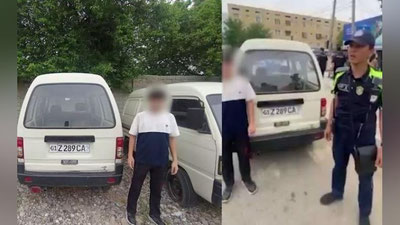 Изрображение 'В Зангиате остановили "Дамас" под управлением 17-летнего подростка (видео)'