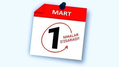 'Бугундан Ўзбекистон қонунчилигида қандай ўзгаришлар кучга киради?'ning rasmi