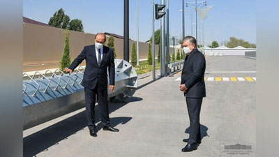 Изрображение 'Президент посещает Бектемирский район (фото)'