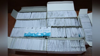 Изрображение 'В столичном аэропорту изъяли 370 пар незаконно ввезенных контактных линз'