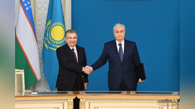 Изрображение 'Узбекистан и Казахстан доведет товарооборот до $10 млрд в ближайшее 5 лет'