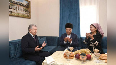 'Shavkat Mirziyoev Andijon tumanidagi Sadda tagi mahallasida bo`ldi'ning rasmi