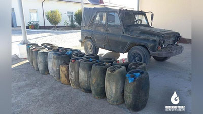 '“O`zbekneftgaz”: Gazlida dizel yoqilg`isini o`g`irlamoqchi bo`lganlikda gumon qilingan fuqaro ushlandi (Foto)'ning rasmi