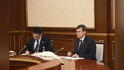Изрображение 'ПРЕЗИДЕНТ УЗБЕКИСТАНА ПРИНЯЛ ГЛАВУ МИД ТУРКМЕНИСТАНА'