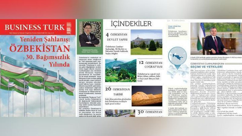 'Туркиядаги “Business Turk” журналининг махсус сони Ўзбекистонга бағишланди'ning rasmi