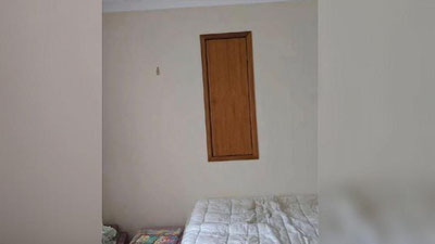 Изрображение 'Пользователей Сети напугала дверь "в Нарнию" над кроватью ребенка'