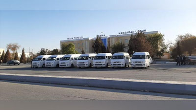 'Xorazmlik tadbirkorlar 4 ta avtobus va 7 ta mikroavtobus sotib olishdi'ning rasmi