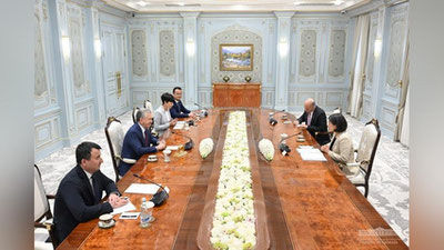 Изрображение 'Шавкат Мирзиёев принял Торгового представителя США'