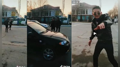 'Guliston shahar markazidagi chorrahada raqs tushgan "Tik-tok"chilar qamaldi'ning rasmi