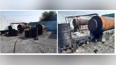 'Neftni qayta ishlovchi yashirin sex faoliyati fosh etildi'ning rasmi