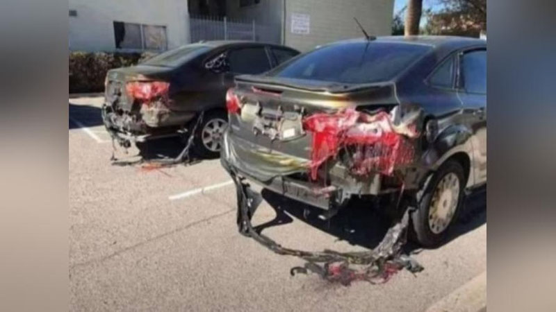 Изрображение 'Кадры с расплавленными из-за жары машинами и светофорами в Кувейте оказались фейком'