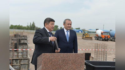 Изрображение 'В Кыргызстане началось строительство совместного с Узбекистаном автозавода'
