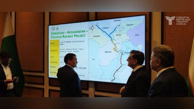 Изрображение 'Узбекистан, Пакистан и Афганистан обсудили развитие перевозок по Трансафганскому коридору'
