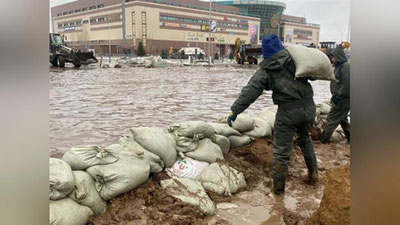 Изрображение 'В Казахстане из-за наводнений эвакуировали около 13 тысяч человек'