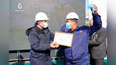 'Sho`rtan neft va gaz qazib chiqarish boshqarmasida yangi investision loyihaning ochilish marosimi bo`lib o`tdi (foto)'ning rasmi