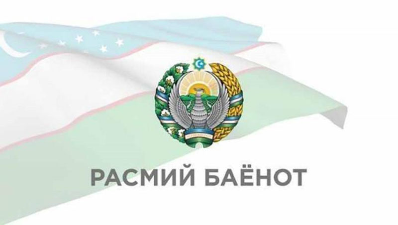 'Махсус комиссия ахбороти: 2020 йил 30 апрель соат 06:00 дан бир қанча ҳаракатлар учун расман рухсат берилди'ning rasmi