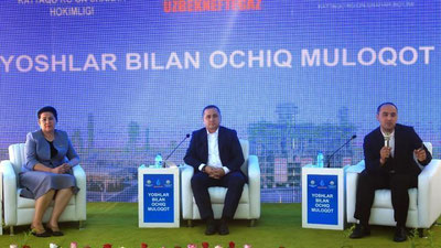 '“O`zbekneftgaz” AJ Boshqaruvi raisi samarqandlik yoshlar bilan uchrashdi'ning rasmi