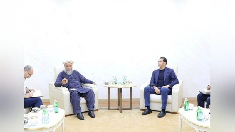 'Sardor Umurzoqov "Tolibon" delegasiyasi bilan o`zbek-afg`on hamkorligiga oid masalalarni muhokama qildi'ning rasmi