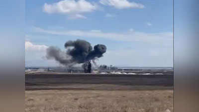 Изрображение 'Учебно-тренировочный самолет разбился в Турции (видео)'