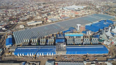 Изрображение 'В ближайшие дни начнет подачу электроэнергии новая электростанция под Ташкентом'