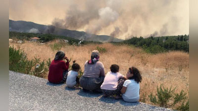 'Turkiya prezidenti mamlakatdagi o`rmon yong`inlarida gumonlanib bir kishi qo`lga olinganini e`lon qildi'ning rasmi