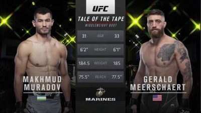 Изрображение 'Махмуд Мурадов потерпел первое поражение в UFC (видео)'