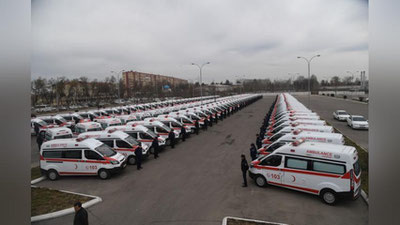 Изрображение 'Столичной станции скорой помощи передали 150 реанимобилей Ford (фото)'