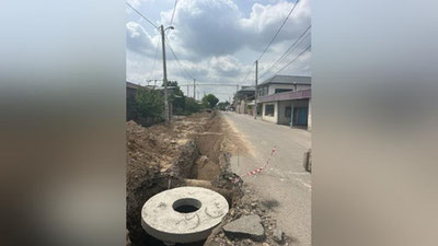 Изрображение 'В Яшнабадском районе перекрыта одна из улиц из-за ремонта в сетях канализации'