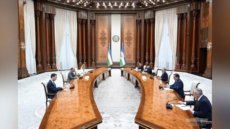 Изрображение 'Шавкат Мирзиёев обсудил совместные проекты с президентом Фонда развития ОПЕК'