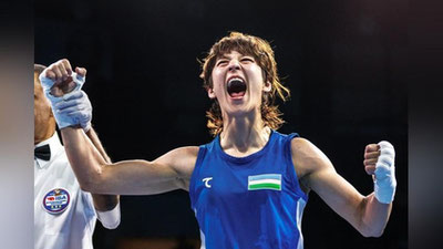 'Aziza Yoqubova boks bo`yicha kattalar o`rtasidagi jahon chempionatida shohsupaga ko`tariladigan ilk sportchimizga aylanadi'ning rasmi