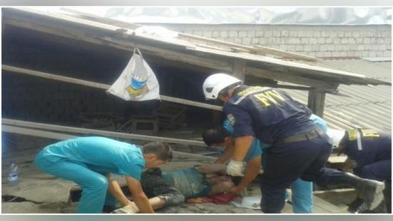 Изрображение 'СОТРУДНИКИ УЧС САМАРКАНДА СПАСЛИ РАБОЧЕГО, УПАВШЕГО С ВЫСОТЫ'